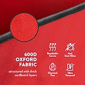 billiga Julförvaring-allt-i-ett förvaringslåda för julgranskulor &amp;dekorationsbehållare - lättåtkomliga, avtagbara brickor, rymmer 73 ornament - justerbart utdrag för figurer och fickor för dekoration - svart