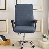 preiswerte Esszimmerstuhl-Abdeckung-Bürostuhlbezug, Hockerbezug, geometrisch bedruckter Polyester-Überzug, Stretch-Stuhlschutzbezug für Homeoffice und Wohnzimmer