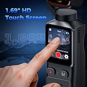 voordelige Actiecamera-4K HD actiecamera met 180° draaibare lens, beeldstabilisatie, 1,9 inch scherm, 2000 mAh batterij, lichtgewicht, ideaal voor vloggen. &amp;reis- en vlogapparatuur: strak design, duurzame constructie,