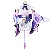 economico Costumi anime-Saga Elementale Mizuki Yumemizuki Anime Costume Cosplay Abiti Abiti Cosplay Costumi dei videogiochi Halloween Carnevale Feste Con il fumetto Costume Per Per donna Adulti