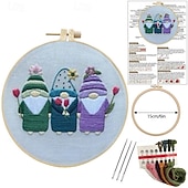cheap Down to $30-Embroidery Kit-Set,Embroidery Kit for Beginners,Embroidery Patterns,Nativity Scene,Embroidery Kit Birthday,Beginner Embroidery Kit for Adults