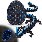 cheap Easter-Easter 3D Printed Dragon Eggs Glow in The Dark Articulated Dragon Toys Cool Dino Fidget Toy Animals Dinosaur Eggs Stocking Stuffers for 4-6 5-7 8-12 Teens Girls Kids Boys Kids