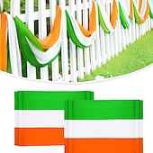 cheap Holiday Tapestries-St Patrick's Day Banner, Irish Style Decoration, Green Shamrock Festive Flag for Party, Holiday Home Décor, St. Patrick's Day Celebration.