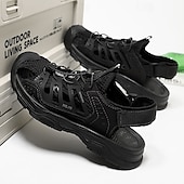 preiswerte Outdoor-Sandalen-Schwarze Herren-Sportsandalen – schnelltrocknend, verstellbar und komfortabel – ideal zum Wandern, für Strand und Sommerabenteuer.