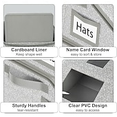 tanie Przechowywanie i organizacja-1/2-częściowy worek do przechowywania, wielofunkcyjny organizer na czapki - pojemny, składany uchwyt na czapki baseballowe do użytku domowego