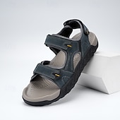 economico Sandali casual-sandali beige da uomo: eleganti calzature da esterno con vestibilità comoda e ad asciugatura rapida, ideali per la spiaggia, l'escursionismo e l'estate