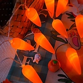 tanie Łańcuchy świetlne baterii-Wielkanocne lampki choinkowe zasilane bateryjnie, dekoracje LED, wiosenne lampki choinkowe do domu, do wewnątrz i na zewnątrz, do koszyka wielkanocnego, na imprezę, do sypialni, na sezon