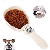 voordelige Meetgereedschap-Digitale maatlepel, digitale maatlepel voor voedsel, 800 g / 1 g, hoge precisie met lcd-scherm, huishoudelijke weegschaal voor keuken- en honden- en kattenvoer