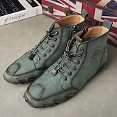 tanie Botki-zielone buty trekkingowe męskie – cholewka najwyższej jakości z podeszwą zapewniającą przyczepność, idealne do eksploracji na świeżym powietrzu, górskich wędrówek i sportów ekstremalnych