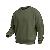 economico Felpe di base-Per uomo Felpa con cappuccio Maglia Velluto a coste Maglione Felpa con cappuccio abbottonata Aalbicocca Nero Bianco Verde chiaro Vino Girocollo Colletto Mao Semplice Testurizzato Casuale Quotidiano