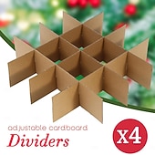 levne Vánoční úložiště-Vánoční dekorace, organizér, držák na ozdoby, úložný box na vesničku, úložný box na ozdobné koule, úložný box na vánoční dekorace