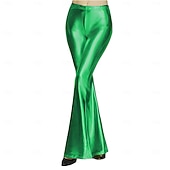 economico Fondi-Anni '80 Hip Pop Pantaloni a zampa d'elefante Costume Abba Pantaloni a zampa Disco Tinta unica Costume Per donna Costume di Carnevale Carnevale Club Performance Parata dell'Orgoglio Adulti Pantaloni