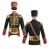preiswerte Outfits-Ausgefallene Kostüme Zirkusjacke Zirkusdirektor königliche Wache Edelmann Retro Vintage Viktorianisch Militär Stil Erwachsene Herren Halloween Karneval Party Leistung Maskerade Verkleiden