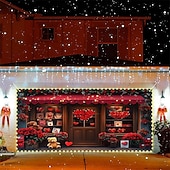 levne Garážové a dveřní bannery-Valentýn gobelín Kryt garážových vrat Velký závěsný láska Srdce Roztomilý 3D Večírek Outdoor Dovolená Střelecké pozadí Yard Bytové dekorace