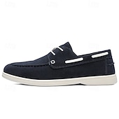 economico Scarpe Casual con Lacci-scarpe casual slip-on da uomo in pelle scamosciata marrone, eleganti scarpe da sposa per sposo e testimoni, comode calzature formali per occasioni di matrimonio semi-formali e ricevimenti