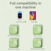 halpa Matkapuhelinkameran lisätarvikkeet-uusi näppäimistö, kaksinäppäininen e-kirjan sivunkääntäjä, sopii tableteille ja matkapuhelimille, bluetooth-kaukosäädin, sopii lyhyille videoille Androidilla/iOS:lla