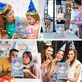 tanie Dekoracyjne światła-kartki urodzinowe fajerwerki wyskakujące ciasto dmuchane światło i muzyka kartka urodzinowa prezenty dla kobiet mężczyzn mamy dzieci