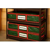 economico Deposito di Natale-Organizzatore per carta da regalo natalizia sottoletto, contenitore per conservare la carta da regalo, contiene fino a 20 rotoli, 41" l x 14" p x 5,5" h (verde)