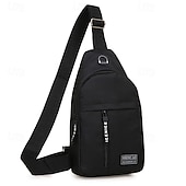 economico Borselli da uomo-Borsa a tracolla da uomo con porta di ricarica USB: borsa a tracolla multitasche e di grande capacità per il rientro a scuola