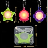 tanie Dekoracyjne światła-1 opakowanie wisiorka LED dla zwierząt domowych z ładowalną, świecącą obrożą dla psów i kotów, kolorowy cykl, silikon, 6-godzinny czas pracy na baterii, światło bezpieczeństwa w nocy