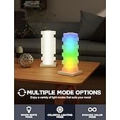 economico Lucine notturne per bambini e neonati-luce LED girevole assemblata fai da te, commutazione luce bianca e arcobaleno, utilizzata per lampade da scrivania da ufficio, luci da tavolo da gioco e luci notturne da comodino, regalo ideale