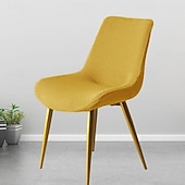 abordables Funda para silla de comedor-Funda para silla de comedor con trébol, funda elástica para asiento de silla para comedor, fundas protectoras para sillas de comedor, suaves y gruesas, lavables