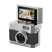 billiga Kamera, Fotografi &amp; Video-Ny tumstor flip-skärm mini kamera retro digital kamera mini med snodd 180 flip-skärm videoläge multi-stil skönhetsfilter Valentinsdagpresent