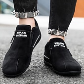 economico Scarpe Casual Slip-On-scarpe slip-on beige da uomo con tomaia morbida: comode scarpe da tutti i giorni per un abbigliamento casual e un comfort che dura tutto il giorno