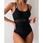 זול רש גארדים One Piece-בגדי ריקוד נשים בגד ים אחיד רשת הגנת UV גמישות גבוהה ללא שרוולים בגדי ים גלישה צלילה שנרקול קיץ