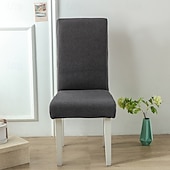 cheap Armchair Cover &amp; Armless Chair Cover-Water Resistant Polar Fleece Stretch Dining Chair Cover Soft Seat Slipcover for Home Kitchen Gift for Family(Not 100% Waterproof)