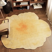 economico Tappeti-tappeto rotondo di lusso di alta qualità per soggiorno, tavolino da caffè, camera da letto, comodino, facile da pulire, morbido, decorazione per pavimenti di casa per un'eleganza moderna