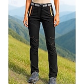 halpa Pohjat-Naisten Vaellushousut Vedenpitävät housut Softshell-housut Tilkkutäkki Kesä Kevät Syksy Ulko- Normaali Vedenkestävä Tuulenkestävä Alaosat Tasku Musta Armeijan vihreä Spandex Retkeily ja vaellus Juoksu