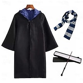 cheap Men's Costumes-Magical Witch Witch Wizard Magic Harry Cloak Fancy Costume Classic &amp; Timeless for Men's Women's Kid's Adults' Christmas Carnival