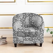 cheap Armchair Cover &amp; Armless Chair Cover-Club Chair Cover Striped, Plant, and Geometric Printed Polyester Slipcovers for Living Room, Bedroom, and Home Office