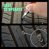 levne El Araçları-30 ks hřebíků na opravu pneumatik pro auto, motocykl, vakuovou opravu pneumatik, nákladní automobil, skútr, kolo, opravu defektu pneumatik, bezdušové nástroje, gumové kovové příslušenství (15l) &amp;15 s)