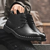 preiswerte Arbeitsschuhe-Lässige gelbe Herren-Ankle-Boots – bequem, stilvoll mit weichem Futter, ideal für legere Hochzeiten und Veranstaltungen im Freien