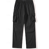 levne Cargo kalhoty-Pánské Kargo kalhoty Kalhoty Volné kalhoty Multi kapsa Kapsa s klopou Pevná barva Větruvzdorné Nositelný Ležérní Denní Venkovní Šik ven stylové Černá Armádní zelená