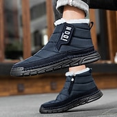 cheap Winter &amp; Snow Boots-Men's Yellow Insulated Winter Boots, Warm and Comfortable Snow Boots for Cold Weather, Ideal for Winter Hiking, Snowboarding and Outdoor Activities