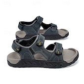 economico Sandali casual-sandali beige da uomo: eleganti calzature da esterno con vestibilità comoda e ad asciugatura rapida, ideali per la spiaggia, l'escursionismo e l'estate