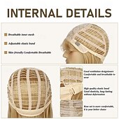 ieftine Peruci istorice-Peruci blond cenușiu pentru bărbați, costum, peruci amuzante din anii '80, perucă sintetică rezistentă la căldură, pentru cosplay de petrecere elegantă din anii '70