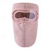 abordables chauffage et refroidissement-Masque d'hiver chaud en polaire, coupe-vent, unisexe, avec protection des oreilles et visière intégrale, cagoule coupe-vent pour la moto et le ski
