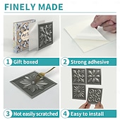 olcso Falmatricák-12 db 15 cm-es csempematrica, öntapadós, levehető marokkói talavera csempe, vízálló konyhabútor, lépcsőház, lakberendezés