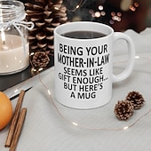 cheap Mugs &amp; Cups-Christmas 2025 Gift Mug Being Your Mother-In-Law 11oz Funny Mug, Holiday Coffee Cup from Mom-in-Law Hilarious Xmas Present, Family Birthday Seasonal Drinkware