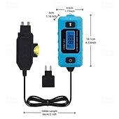 billige automatiske verktøy-Bilkretstester, 611 sikringslekkasjedetektor, isolasjonsmateriale, batteridrevet, 36 V driftsspenning, med LCD-skjerm og forbelysningsfunksjonalitet, for bilelektrisk