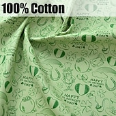 Недорогие Мужской жилет-Муж. Жилет на открытом воздухе День Святого Патрика Мода Уличный стиль Весна Осень Пуговицы Хлопок Воздухопроницаемость Мода Графика Трилистник Однобортный крой Отложной Стандартный Зеленый Жилет