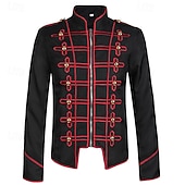 economico Cime-Costume di fantasia Giacca da circo direttore di circo Vittoriano Stile militare Adulti Per uomo Halloween Carnevale Feste Performance Mascherata Vestirsi