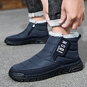 cheap Winter &amp; Snow Boots-Men's Yellow Insulated Winter Boots, Warm and Comfortable Snow Boots for Cold Weather, Ideal for Winter Hiking, Snowboarding and Outdoor Activities