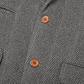  Men's Tweed Herringbone Blazer – Vintage Slim Fit Sport Coat, Single Breasted 2 Button Jacket, Business Casual, Fall Winter, Available in Brown, Blue, Grey