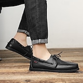 preiswerte Bootsschuhe-Schwarze Herren-Schnürschuhe, bequeme Hochzeitsschuhe für Trauzeugen, stilvolle und legere Schuhe für Hochzeitsfeiern und halbformelle Hochzeitsveranstaltungen