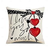 levne Hodte polštáře, vložky a kryty-povlak na polštář s motivem srdce na Valentýna, dekorativní polštář s potiskem lnu, polštář do čela postele do ložnice, slavnostní dekorační polštář na postel, pohovku, obývací pokoj